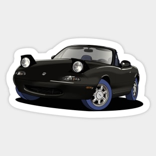 Black Mazda MX-5 Roadster Sticker